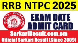 RRB NTPC 10+2 Exam Date 2026 Released – Check CBT-I Schedule & Details